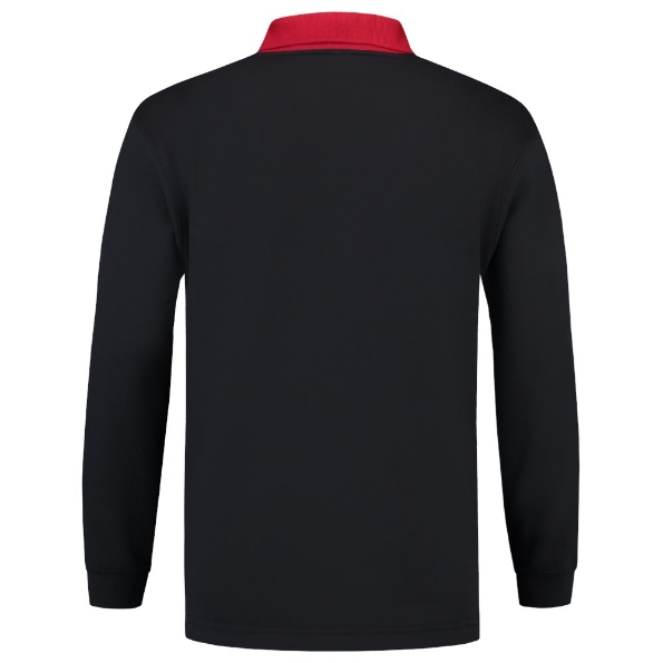 Afbeeldingen van TRICORP CASUAL Polosweater Contrast  301006 Navy/Rood L