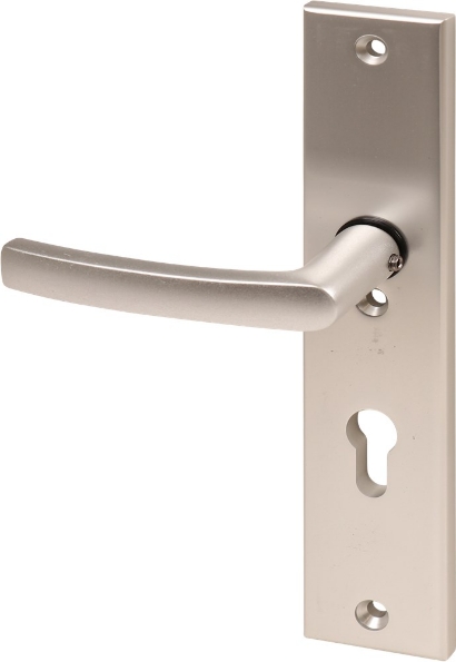 Afbeeldingen van Oxloc veiligheidslangschild met deurduwer aluminium