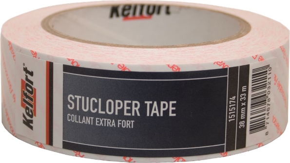 Afbeeldingen van Kelfort Stuclopertape 50 mm, 33 meter, verwijderbaar