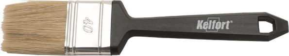 Afbeeldingen van Kelfort Wegwerpkwast 12 x 20 mm maat 20 wit haar