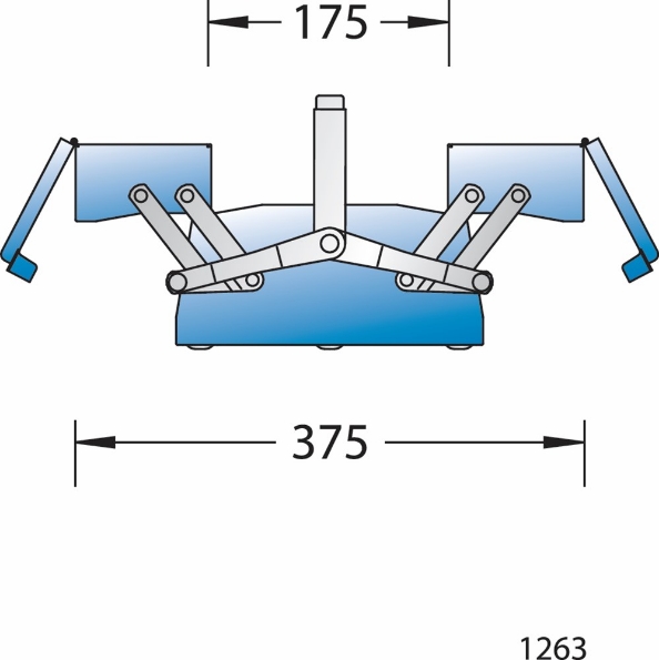 Afbeeldingen van GEDORE Gereedschapkist 3 vakken 1263 L 128x420x225mm