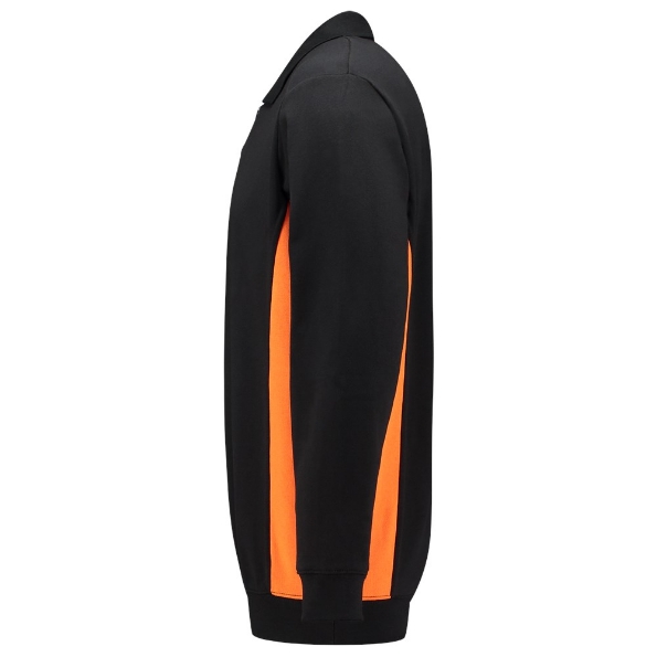Afbeeldingen van TRICORP WORKWEAR Polosweater Bicolor 302003 zwart/oranje XS