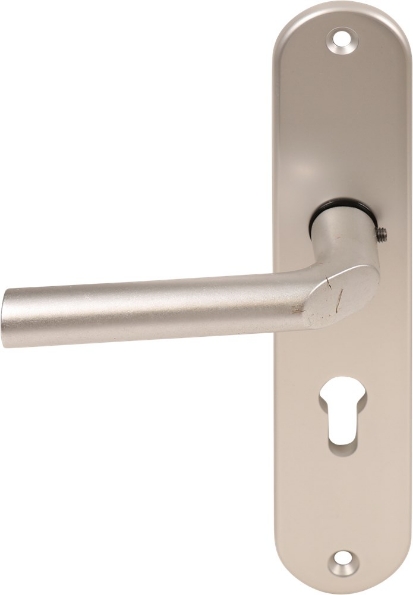 Afbeeldingen van Oxloc veiligheidslangschild met deurduwer met kerntrekbeveiliging rvs