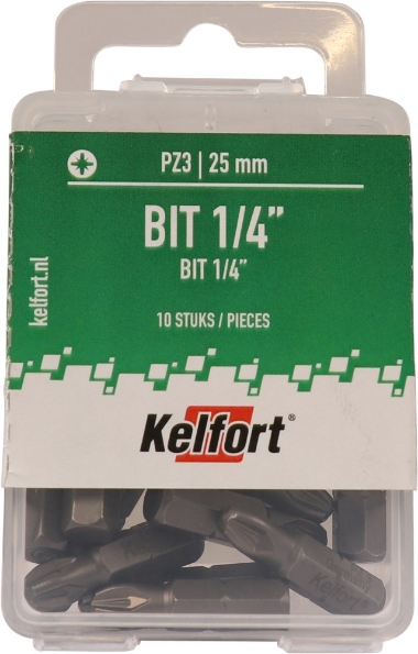 Afbeeldingen van Kelfort Bit 1/4" pz3-25mm