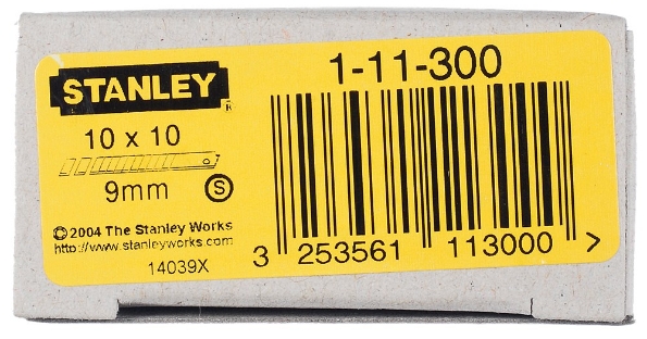 Afbeeldingen van STANLEY Afbreekmesjes 9mm (100) 1-11-300