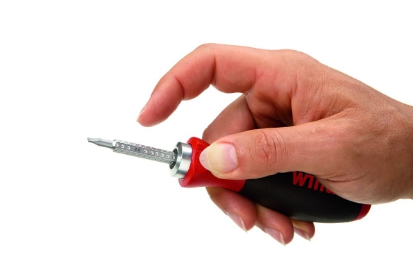 Afbeeldingen van Wiha Schroevendraaier met wisselschachtenset SYSTEM 6 assorti 7-delig incl. roletui 284T