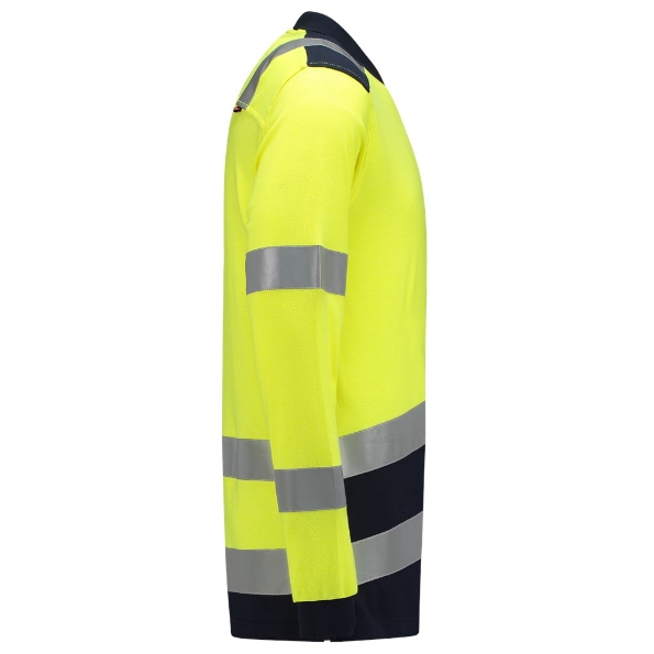 Afbeeldingen van TRICORP SAFETY Poloshirt Multinorm Bicolor 203003 fluor geel/ink XS