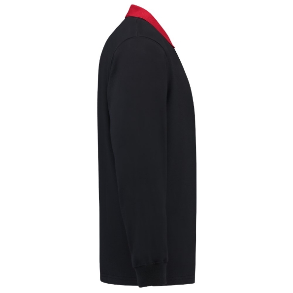 Afbeeldingen van TRICORP CASUAL Polosweater Contrast  301006 Navy/Rood L