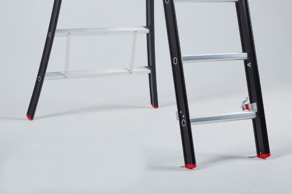 Afbeeldingen van Altrex Aluminium kokerladder (gecoat) - 2-delig opsteek Nevada 2x10