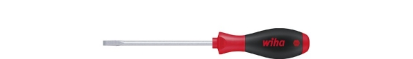 Afbeeldingen van Wiha Schroevendraaier SoftFinish sleufkop met ronde schacht voor diepliggende schroeven 302 3 x 80