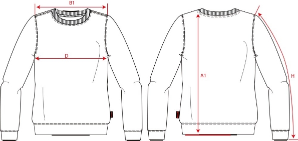Afbeeldingen van TRICORP CASUAL Sweater 280 Gram 301008 Oranje L