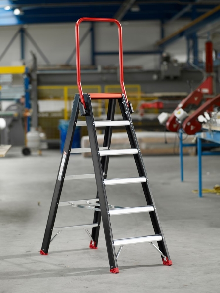 Afbeeldingen van Altrex Dubbel oploopbaar - aluminium trap (gecoat) Taurus 2x8 treden