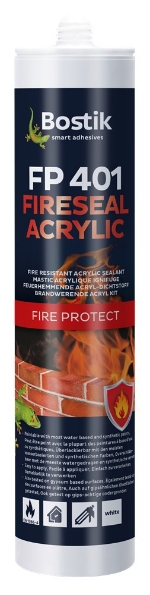 Afbeeldingen van Bostik FP 401 Fireseal Acrylic aclylaatkit brandwerend wit 310ml