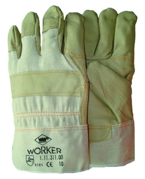 Afbeeldingen van Majestic Meubellederen handschoen met lichte kleuren 10