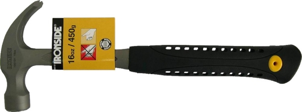 Afbeeldingen van Ironside klauwhamer gehard staal 450g