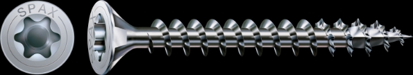 Afbeeldingen van Spax spaanplaatschroef platkop t-star plus