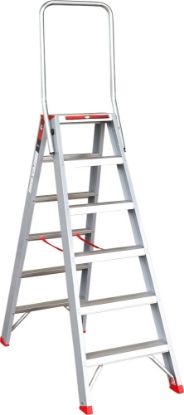 Afbeeldingen van Kelfort Trap dubbel oploopbaar 2x6 treden