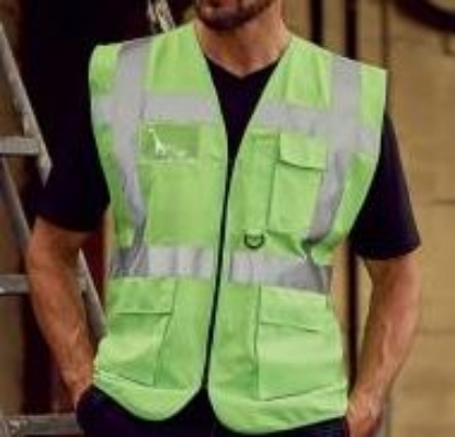 Afbeeldingen van Yoko veiligheidsvest fluor geel S