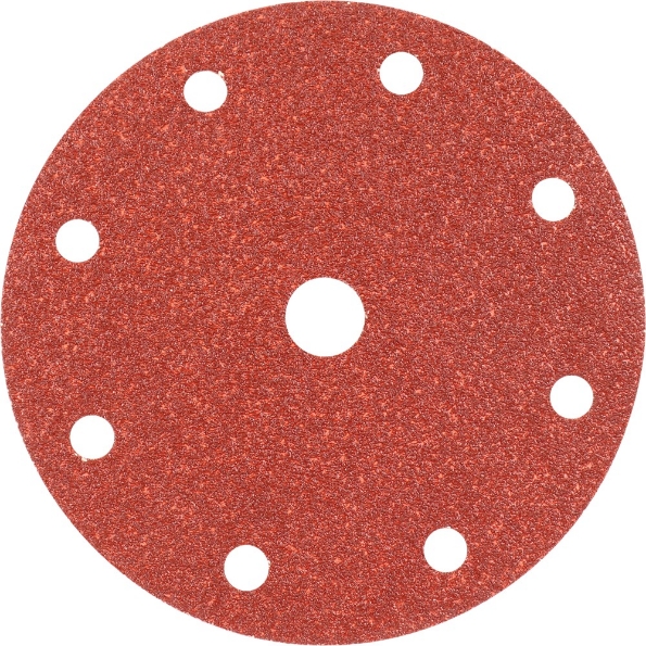 Afbeeldingen van Kelfort klitschuurschijf 150 mm k60 9 gaten rood (10)