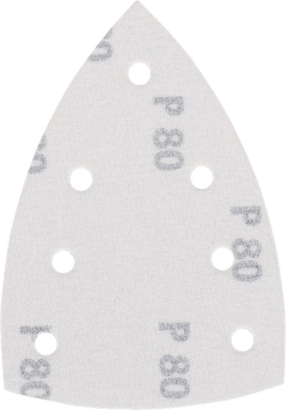 Afbeeldingen van Kelfort klitdeltaschuurstrook 98x148 k80 wit 7 gaten