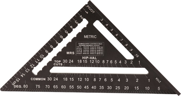 Afbeeldingen van Ironside Metrisch winkelhaak aluminium 180mm