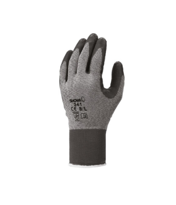 Afbeeldingen van Showa handschoen Latex Grip grijs 341  6/S