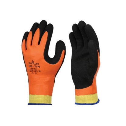 Afbeeldingen van Showa handschoen Koudebestendig oranje / grijs 406 10/2XL