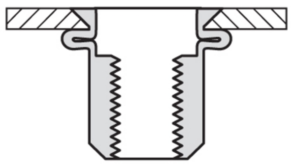 Afbeeldingen van Masterfix Blindklinkmoer MASTERGRIP staal (verzinkt) open type/verzonken kop MFX 23-VO M4