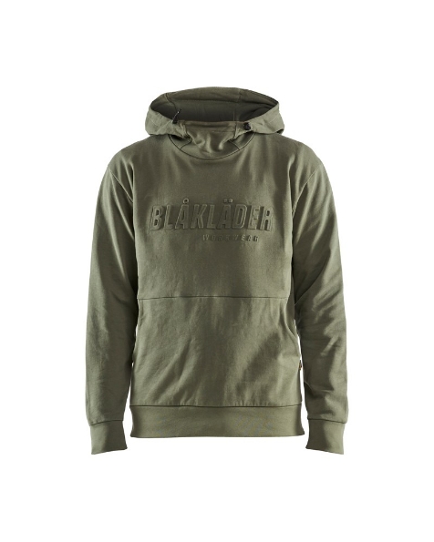 Afbeeldingen van Blåkläder Hoodie 3D 3530 Groen 2XL