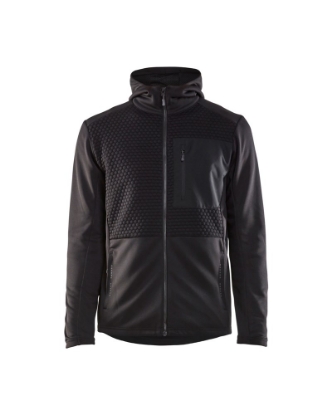 Afbeeldingen van Blåkläder Hoodie met hele rits 3540 Zwart 2XL