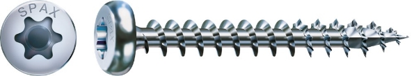Afbeeldingen van SPAX Spaanplaatschroef, 4.5 x 16 mm, t20, plat conische kop, gegalvaniseerd, verzinkt