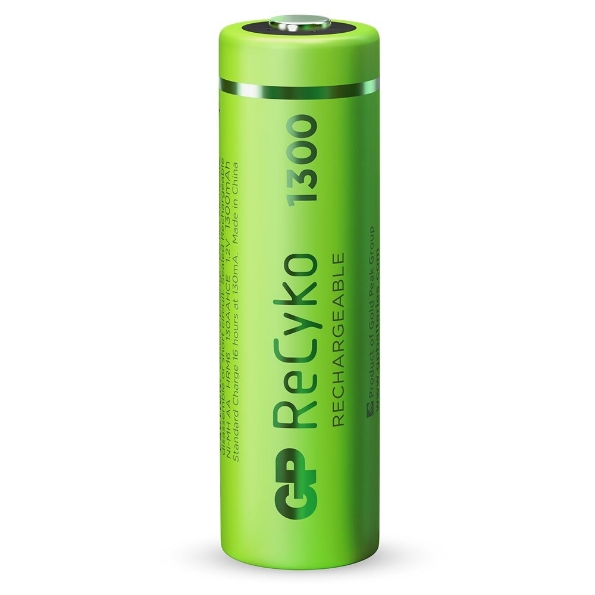 Afbeeldingen van GP Batterij NiMH ReCyko+ 1300mah R06 AA (4)