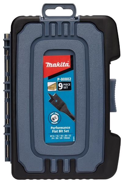 Afbeeldingen van Makita Speedborenset 9-delig 1/4 P-80802