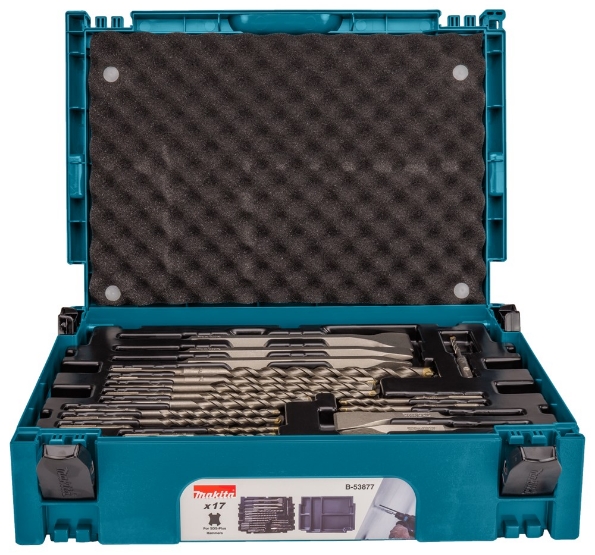 Afbeeldingen van Makita Boor/beitelet 17-dlg M-box nr1 B-53877