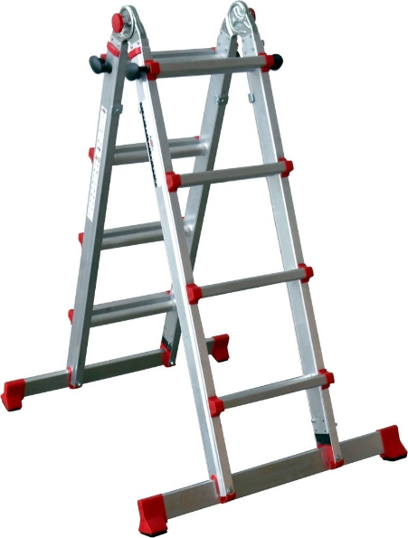 Afbeeldingen van Kelfort Vouwladder telescopisch 4x4