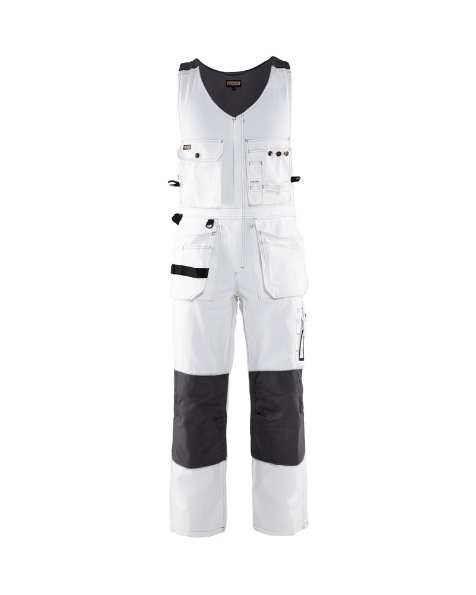 Afbeeldingen van Blåkläder Amerikaanse overall 2532 wit/donker grijs C48  