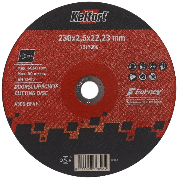 Afbeeldingen van Kelfort doorslijpschijf vlak staal 230x2.5mm