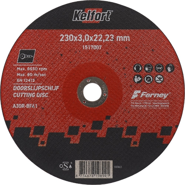 Afbeeldingen van Kelfort doorslijpschijf vlak staal 230x3.0mm