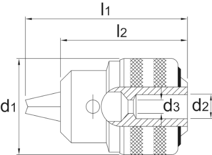 Afbeeldingen van Phantom Tandkransboorhouder‚ met sleutel 81.130 3/8"-24 10mm