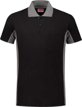 Afbeeldingen van WorkMan® Bi-Colour Polo Shirt 6.1406 Zwart/Grijs L