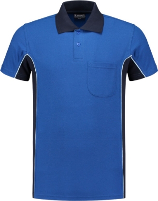 Afbeeldingen van WorkMan® Bi-Colour Polo Shirt 6.1404 Royal blue/Navy M