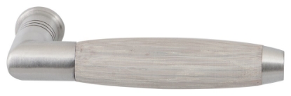 Afbeeldingen van GPF bouwbeslag Deurkruk, whitewash/trapezium RVS geborsteld 4042