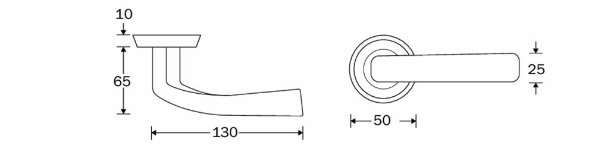 Afbeeldingen van Cardea Krukgarnituur Veloce op rozet