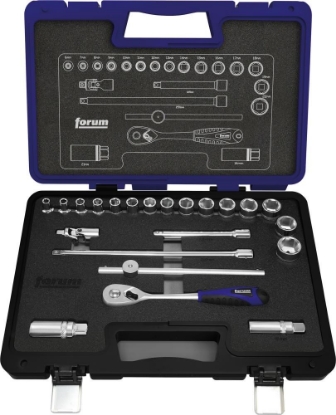 Afbeeldingen van FORUM Dopsleutelset 3/8" 22dlg