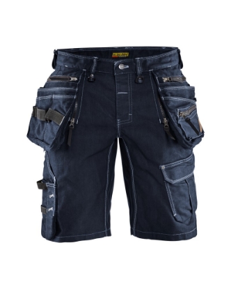 Afbeeldingen van Blåkläder Short Denim Stretch X1900 1992 marineblauw/zwart 52
