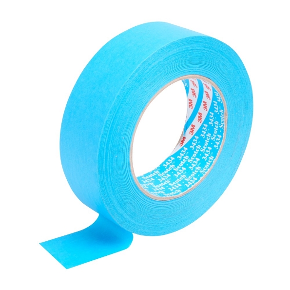Afbeeldingen van 3M™ Maskeer Tape 3434 blauw 38mm x 50m