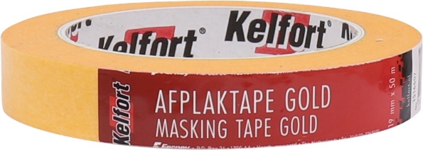 Afbeeldingen van Kelfort Afplaktape Gold 19mm x x50 meter