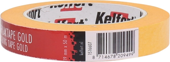 Afbeeldingen van Kelfort Afplaktape Gold 19mm x x50 meter