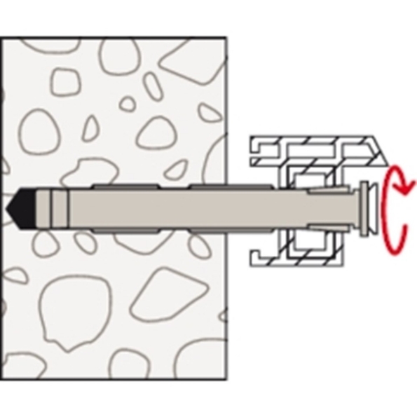 Afbeeldingen van fischer Kozijnplug F S 10x140