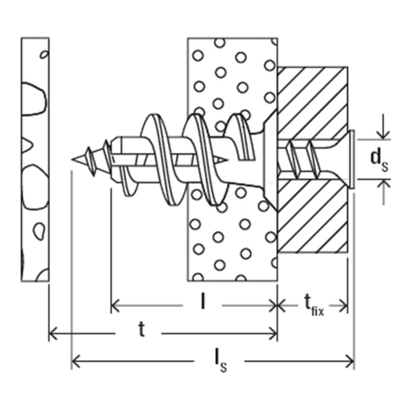 Afbeeldingen van fischer Gipsplaatplug GK25, 22mm